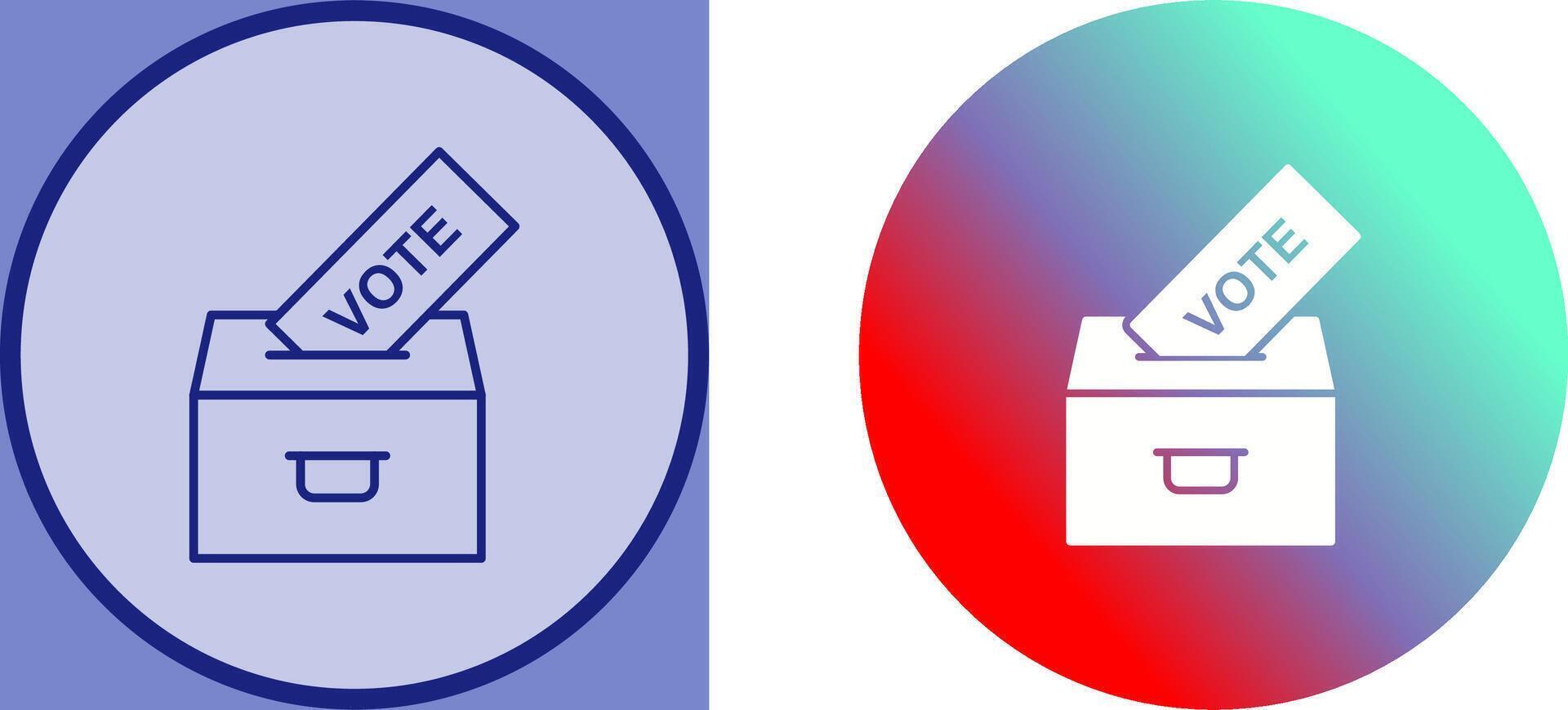Casting Vote Icon Design vector