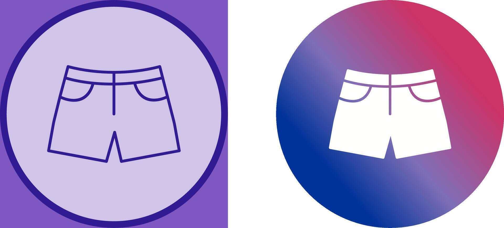Shorts Icon Design vector