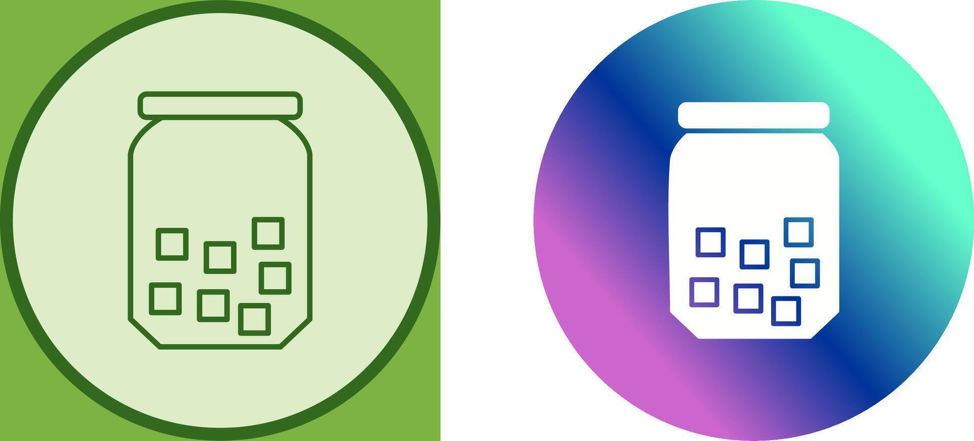 Sugar Bottle Icon Design vector