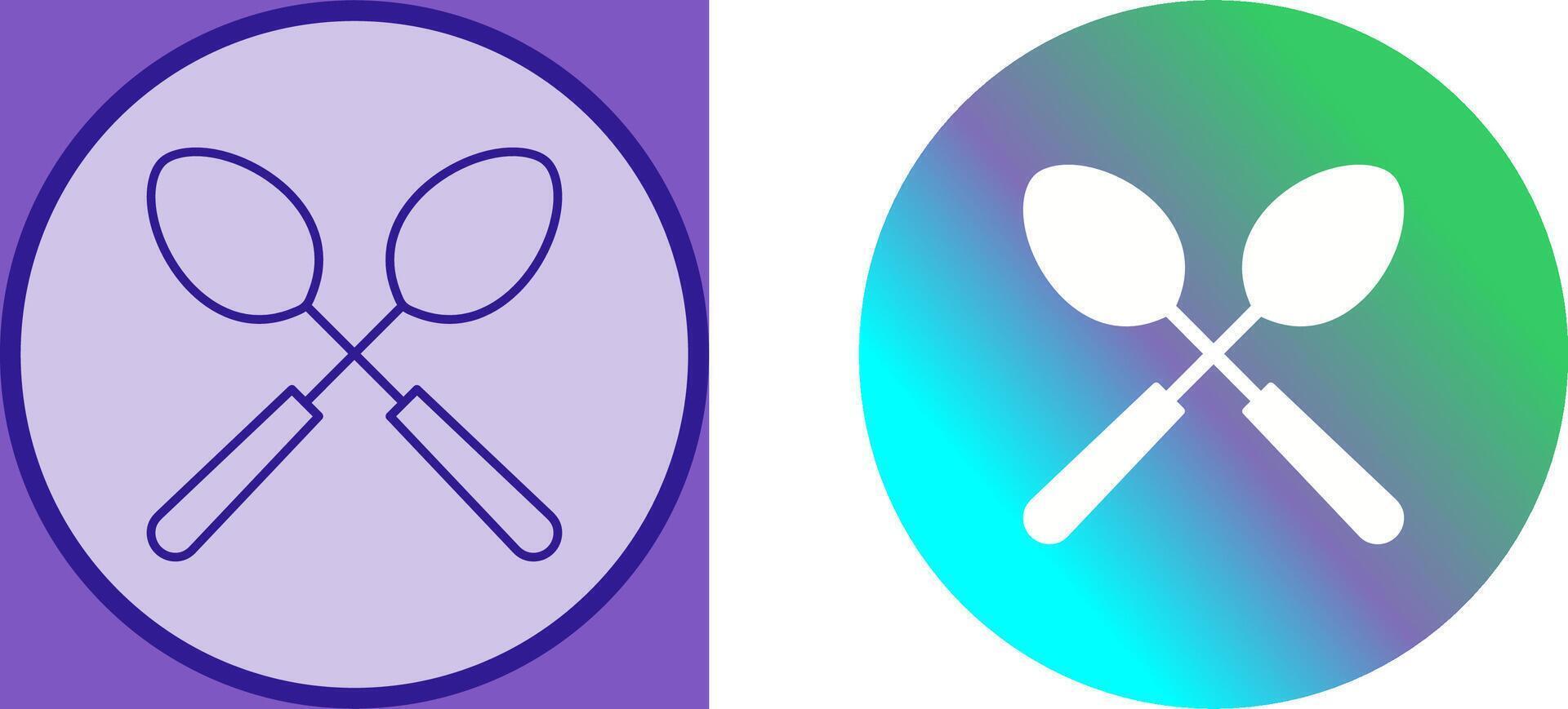 Spoons Icon Design vector