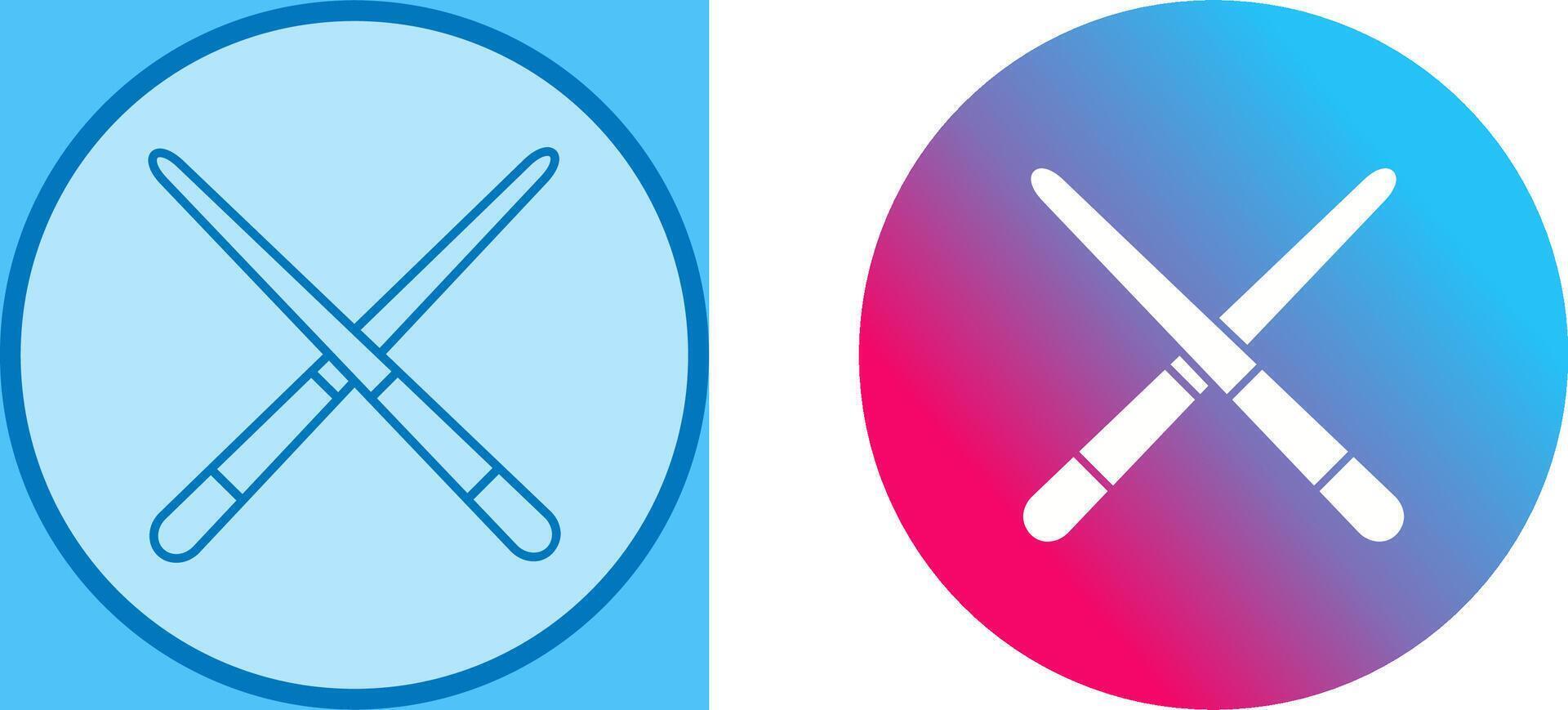 Pool Cue Icon Design vector