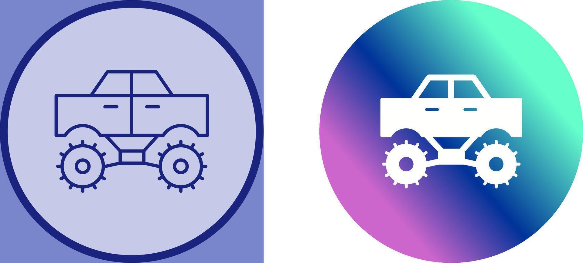 Monster Truck Icon Design vector