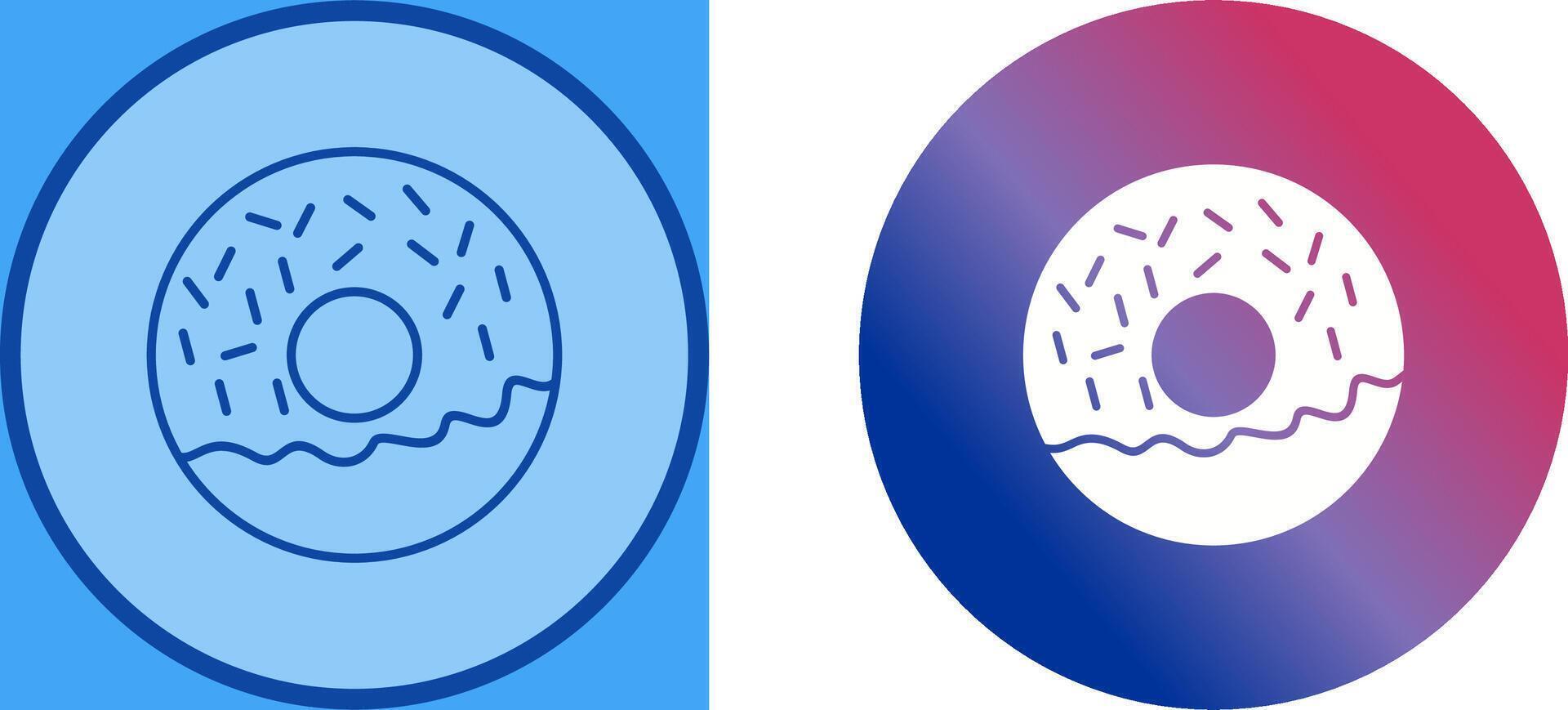 Doughnut Icon Design vector
