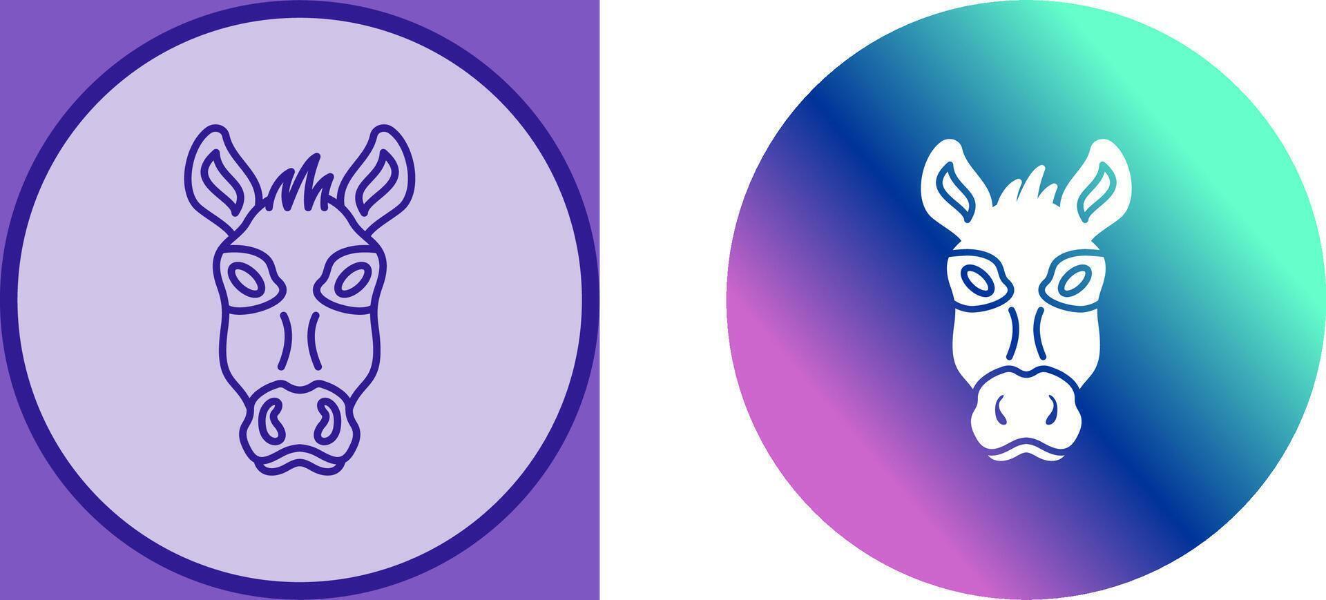 Donkey Icon Design vector