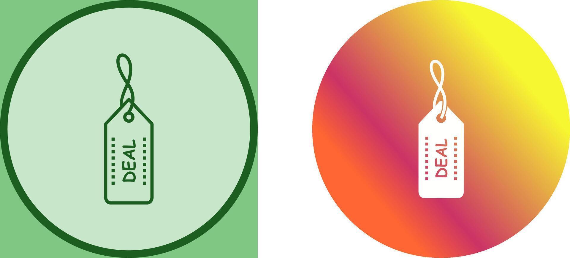 Unique Online Deals Icon Design vector