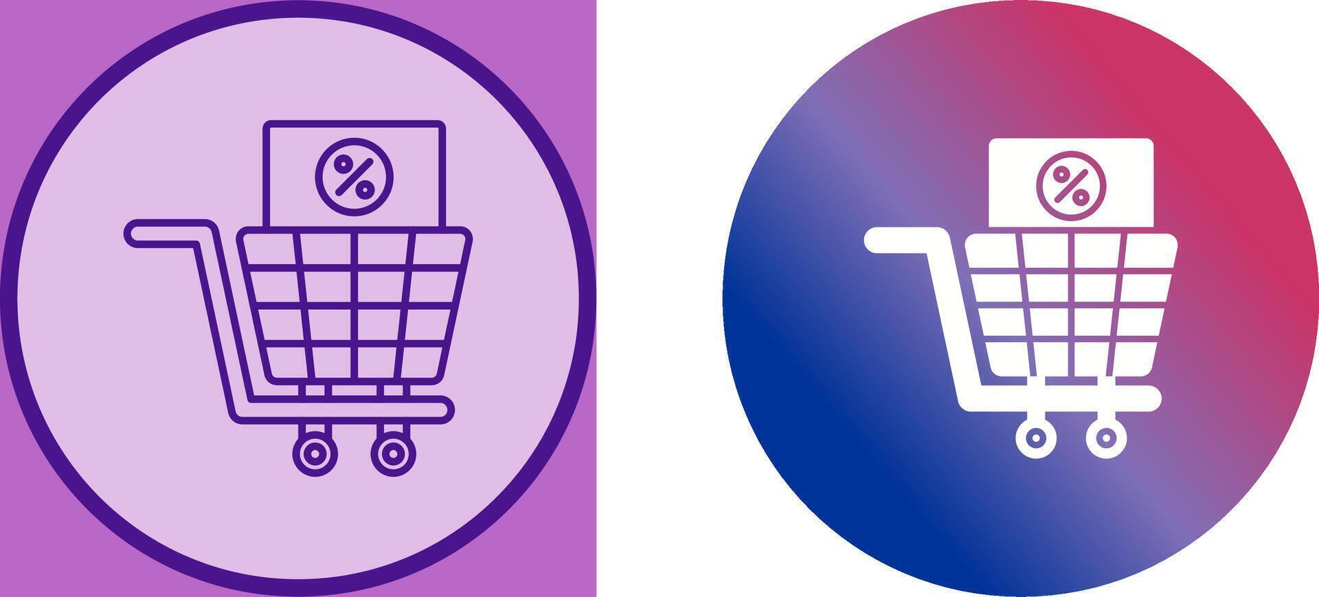 Shopping Tax Icon Design vector