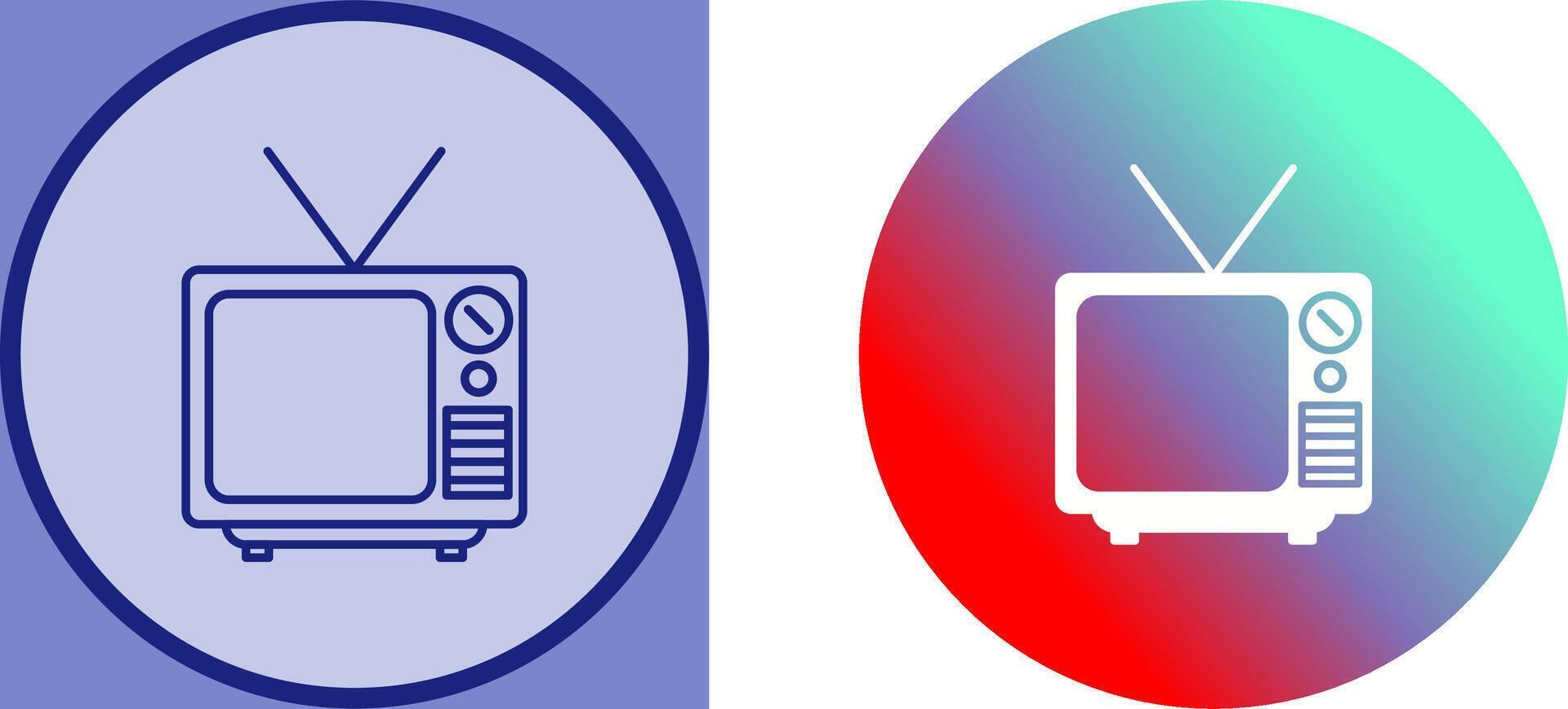 Television Broadcast Icon Design vector