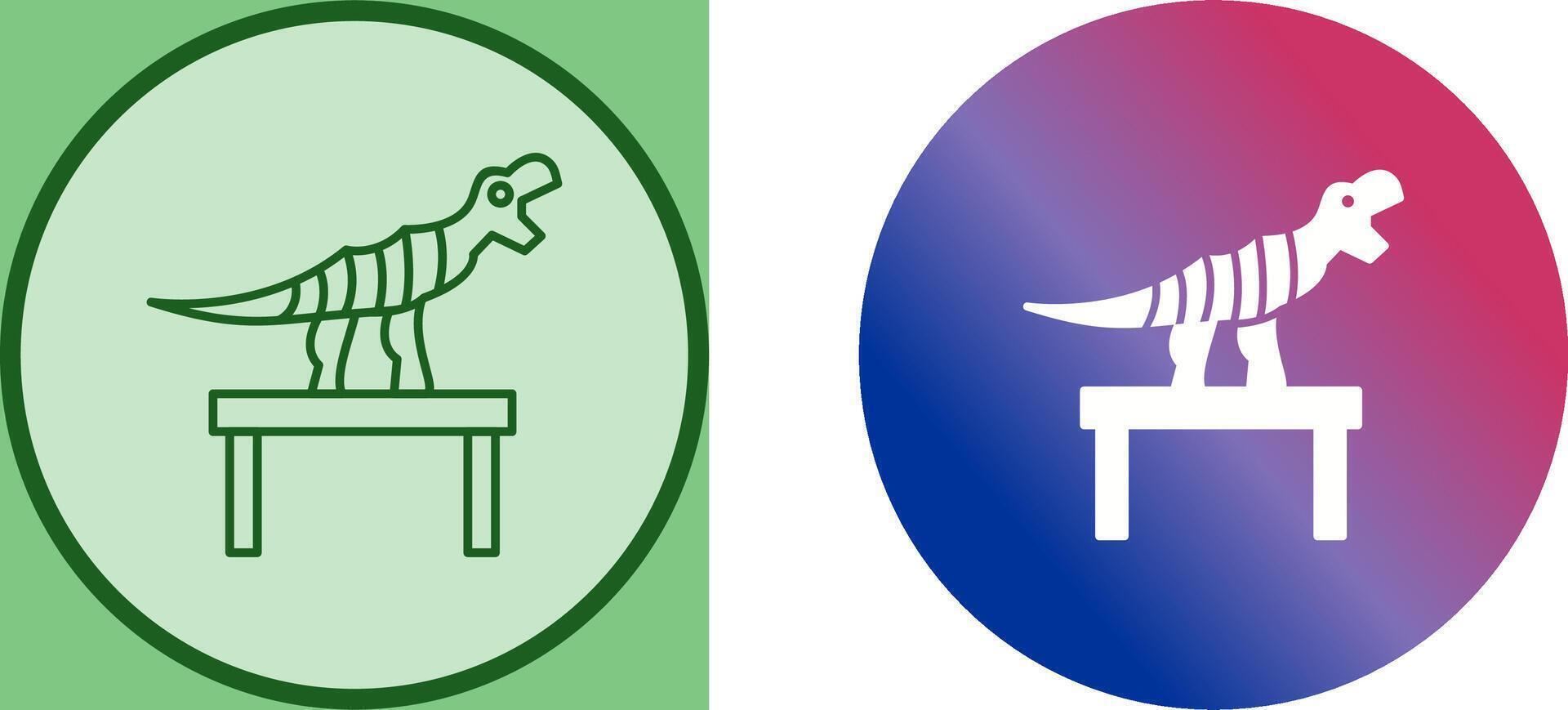 Bones Exhibit Icon Design vector