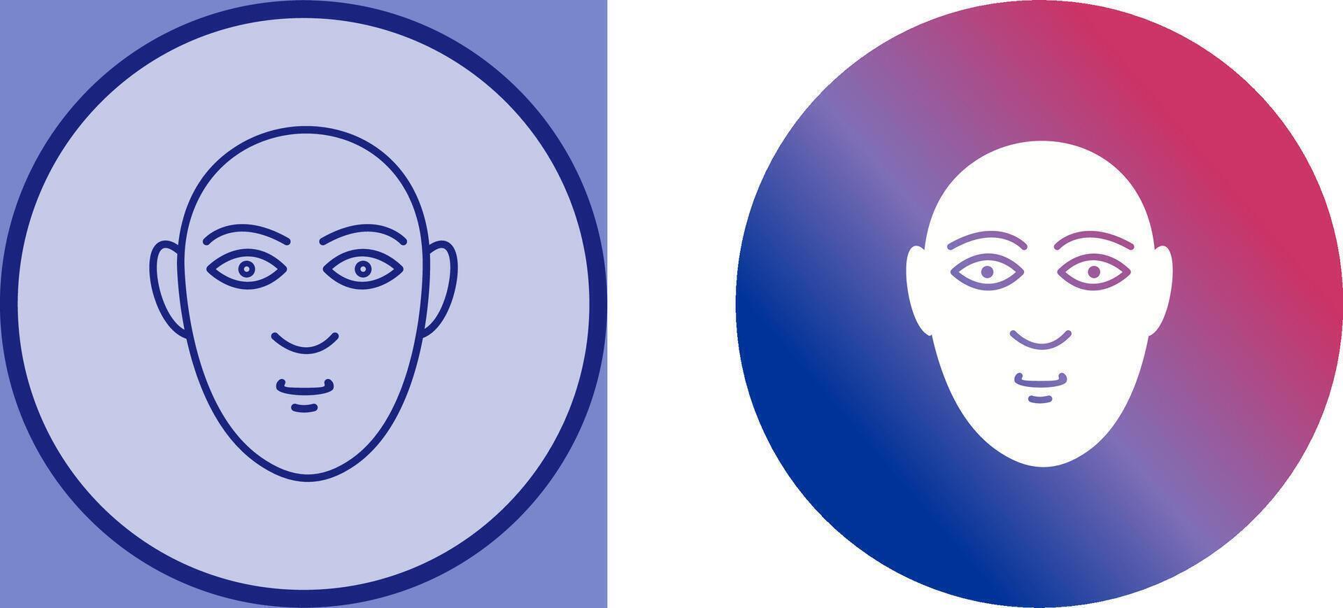 Human Face Icon Design vector