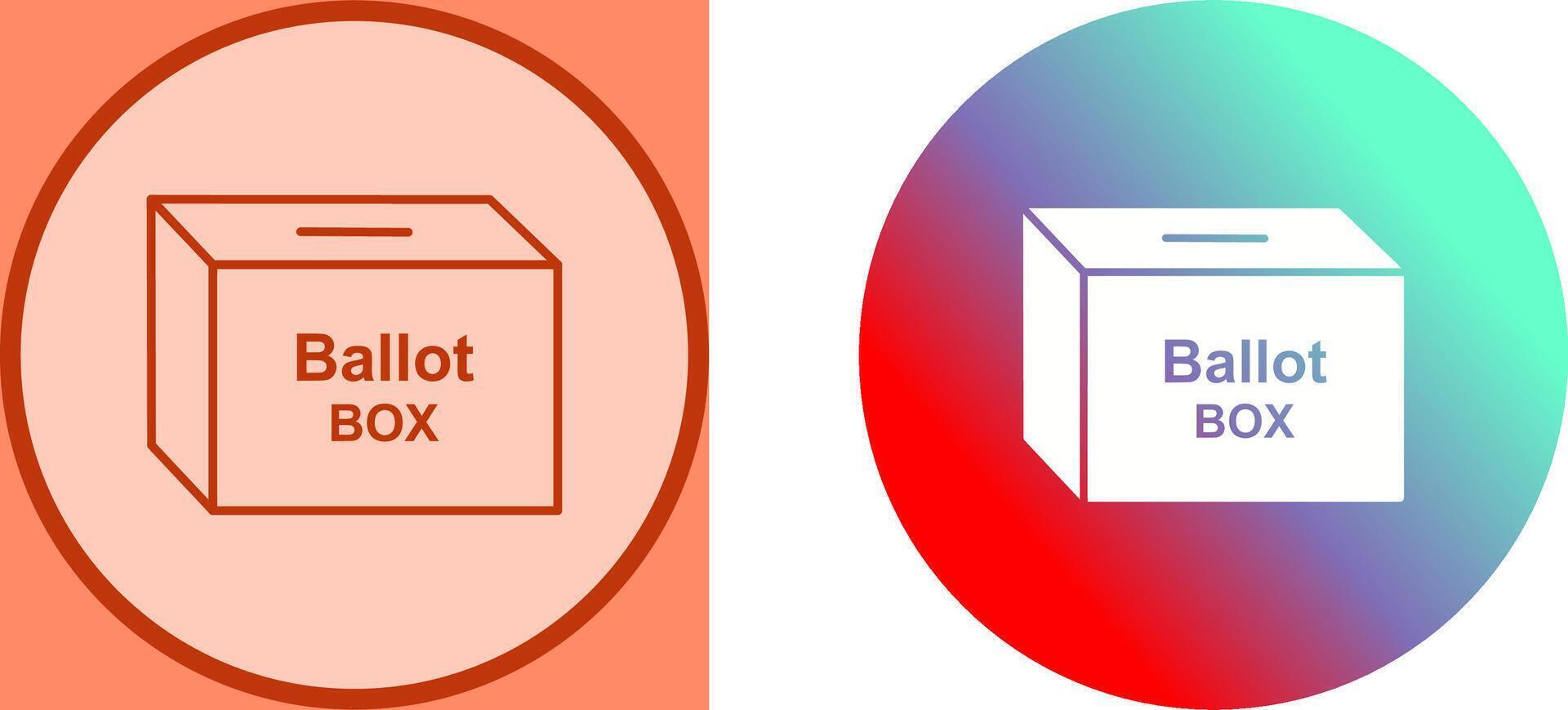 Ballot Box Icon Design vector