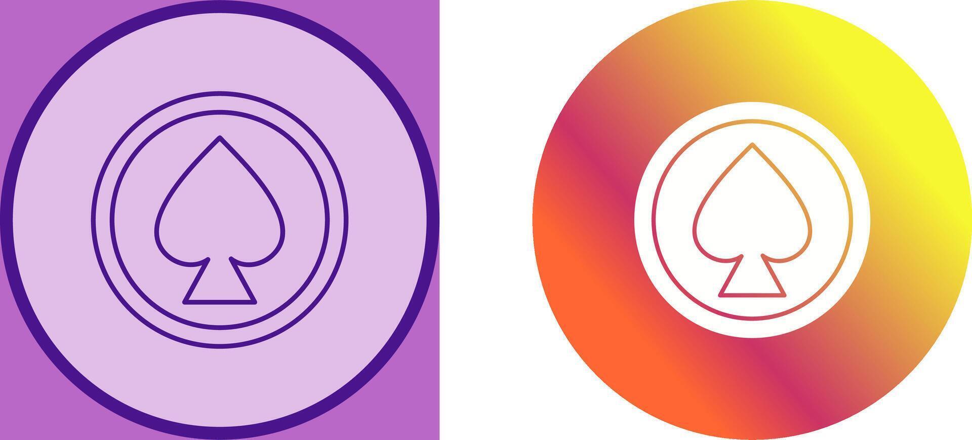 Unique Spade Icon Design vector