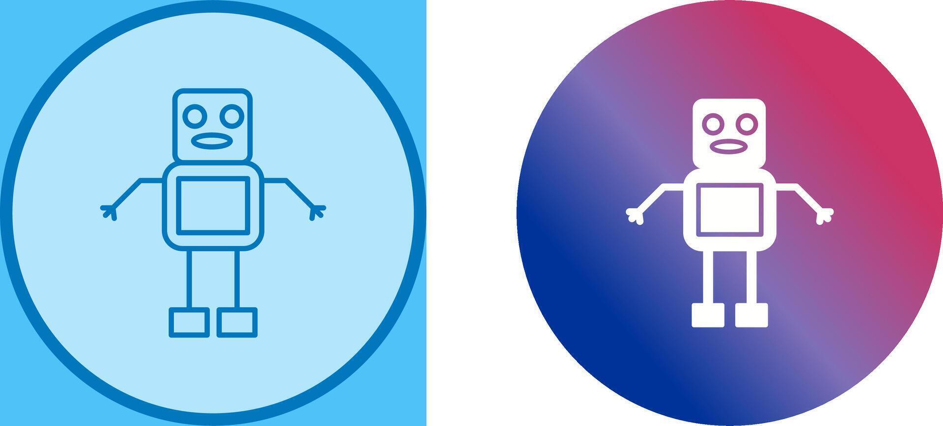 Unique Robot Icon Design vector