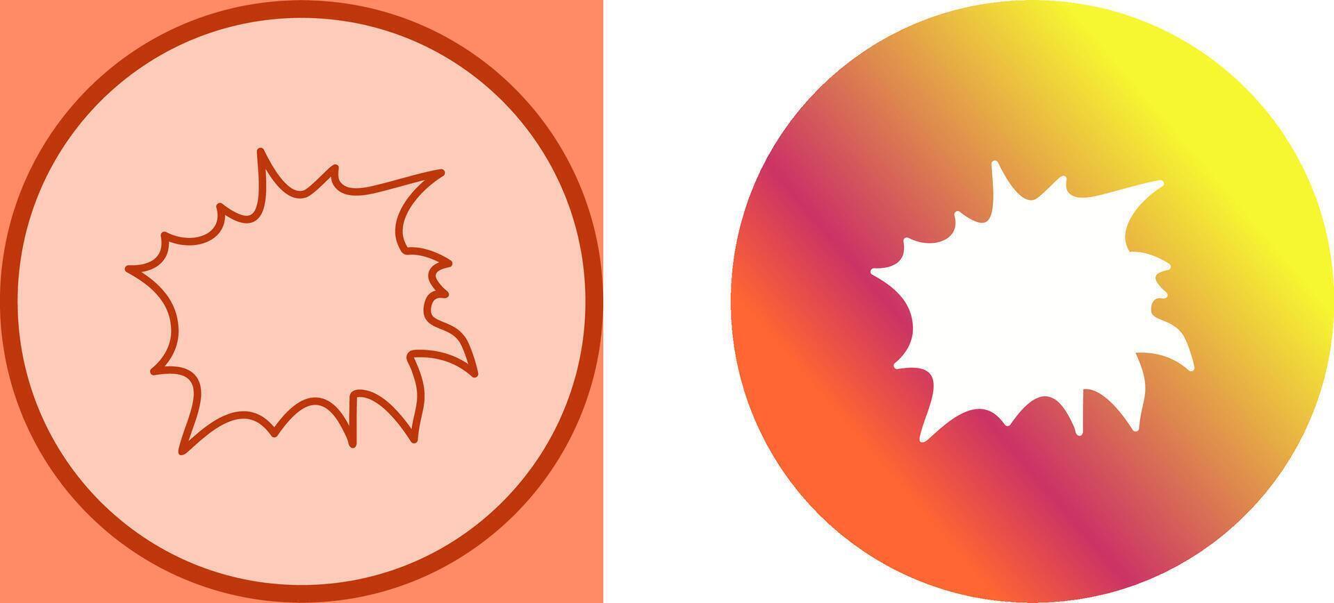Unique Explosion Icon Design vector