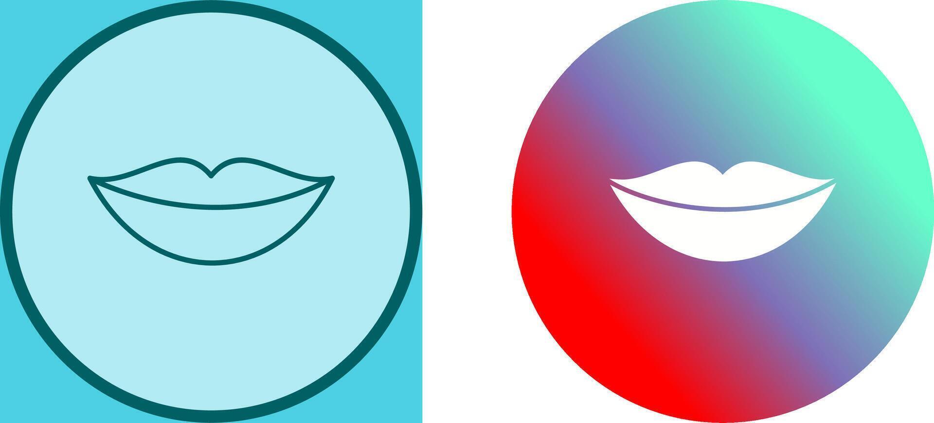 Lips Icon Design vector