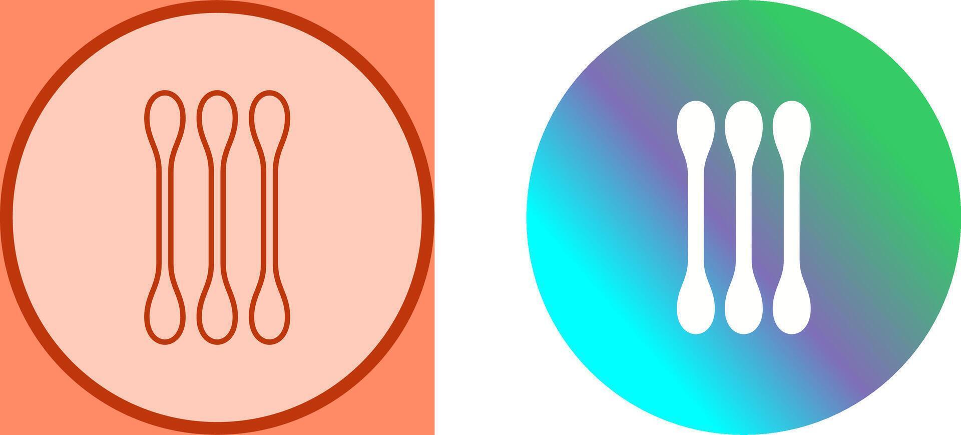 Cotton Bud Icon Design vector