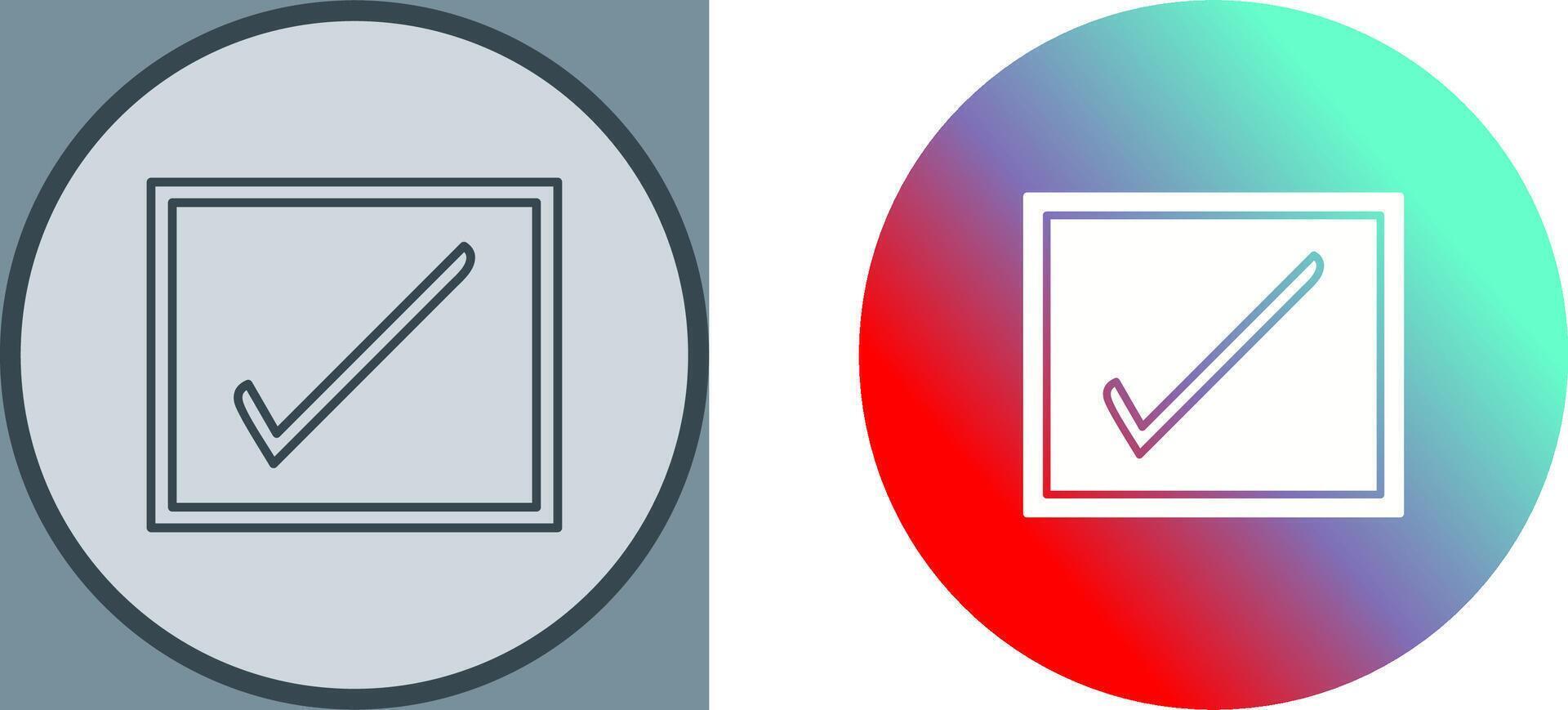 Checkbox Icon Design vector
