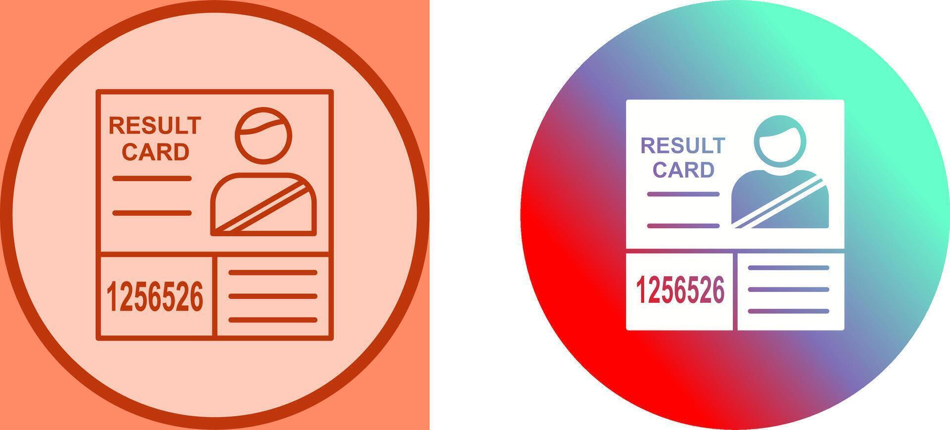 Candidate Results Icon Design vector