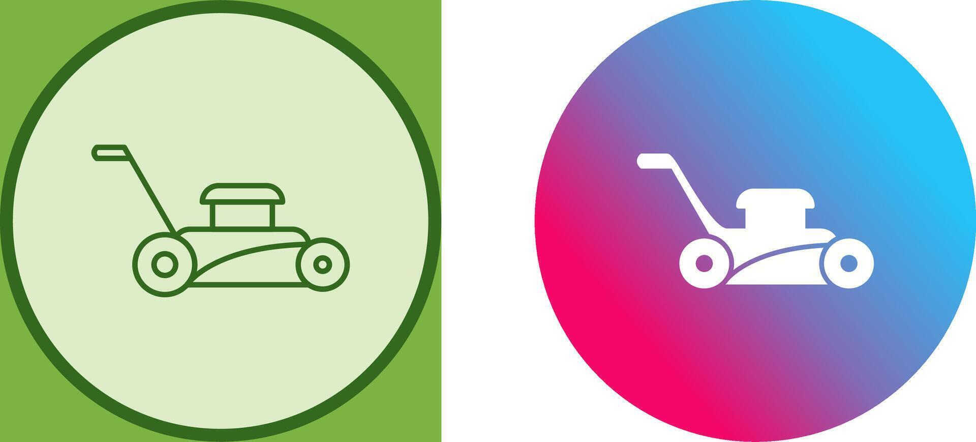 Lawn Mower Icon Design vector