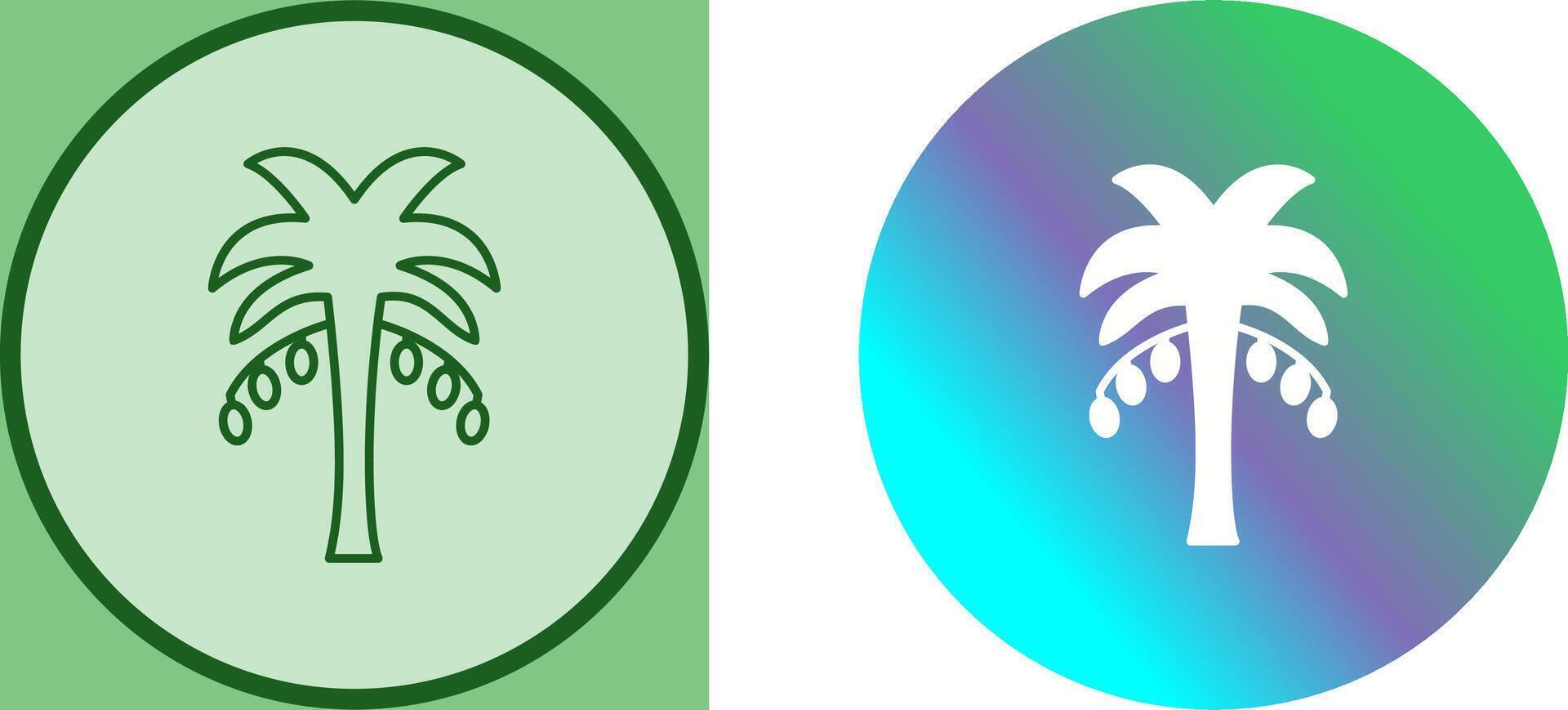 Coconut trees Icon Design vector