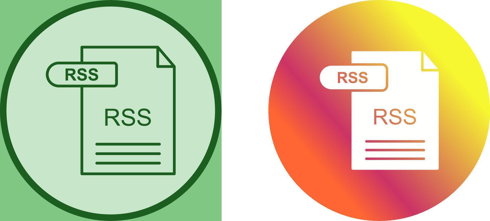 RSS Icon Design vector
