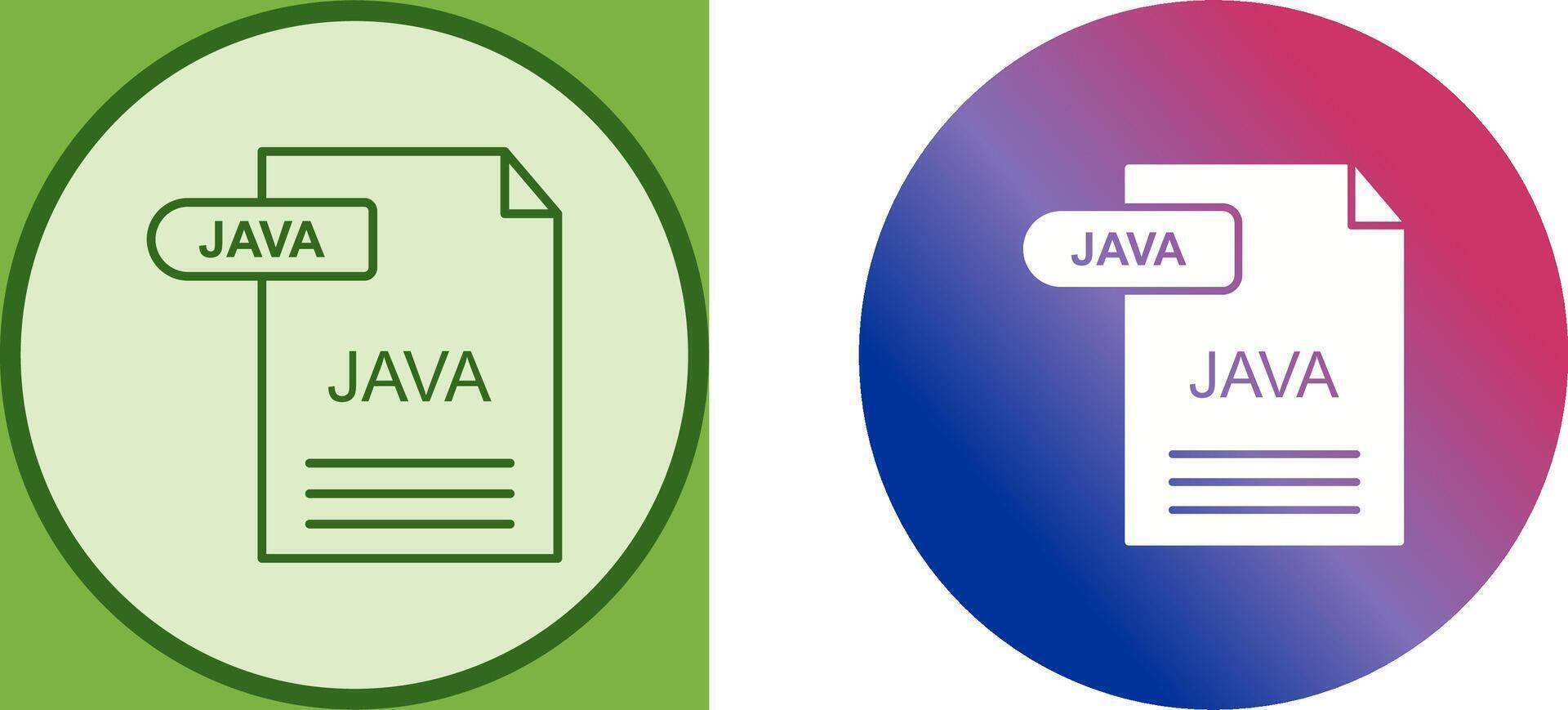 Java Icon Design vector
