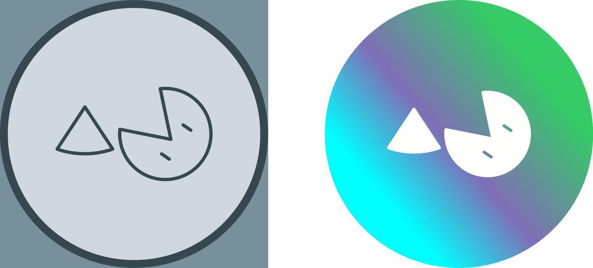 Pie Icon Design vector