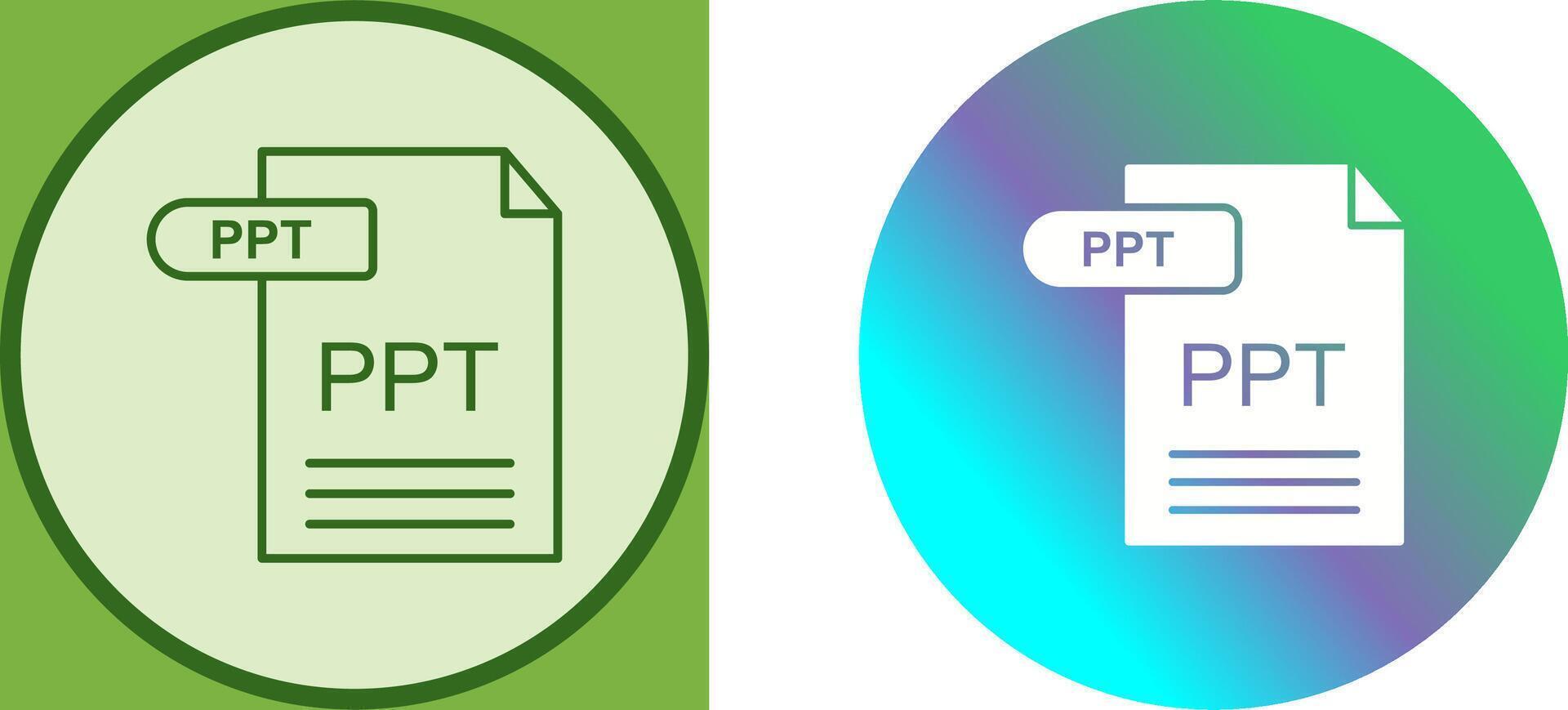 PPT Icon Design vector