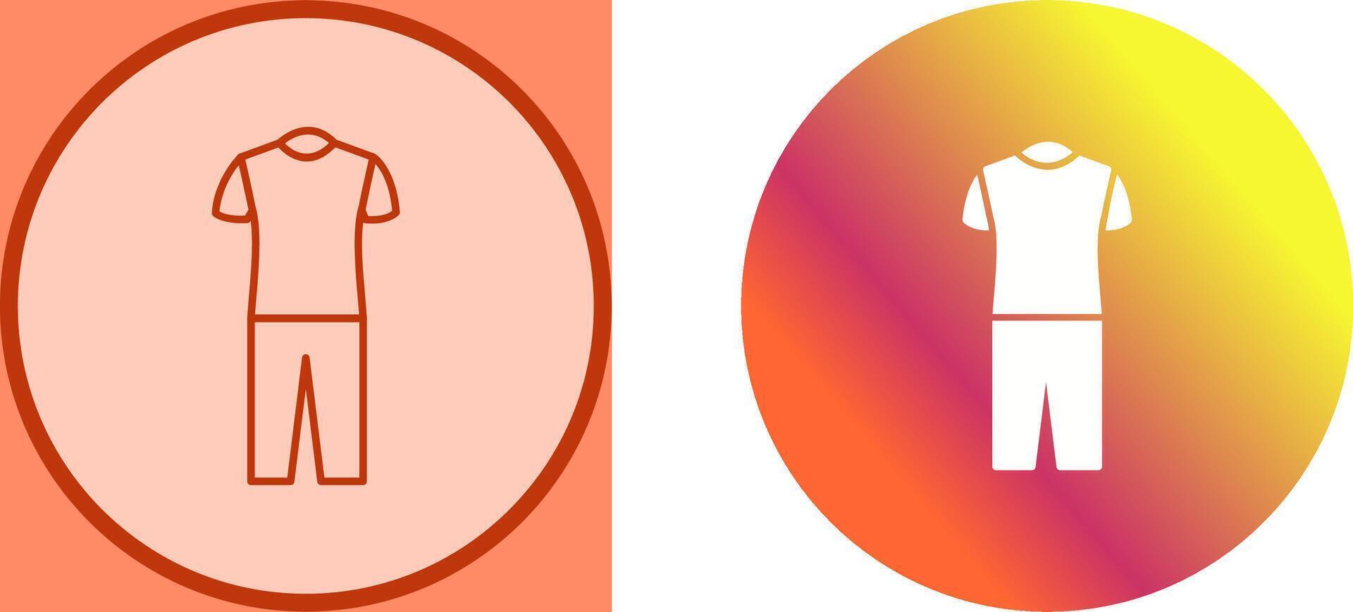 Pyjamas Suit Icon Design vector