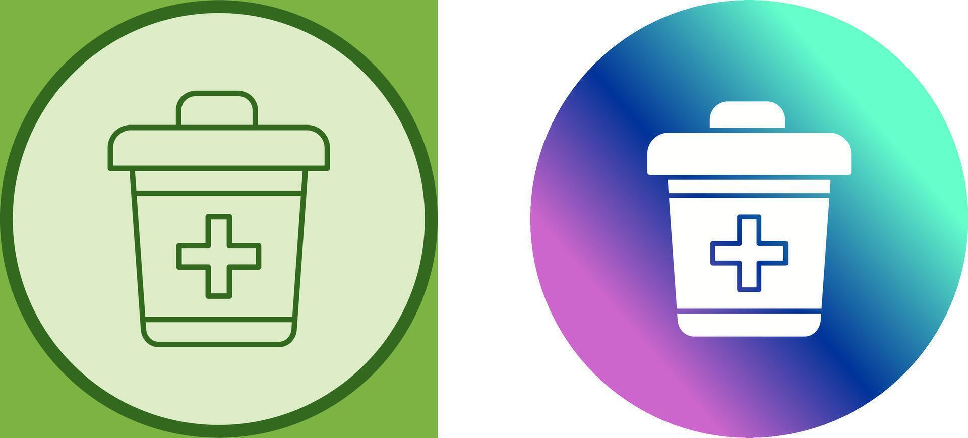 Dustbin Icon Design vector