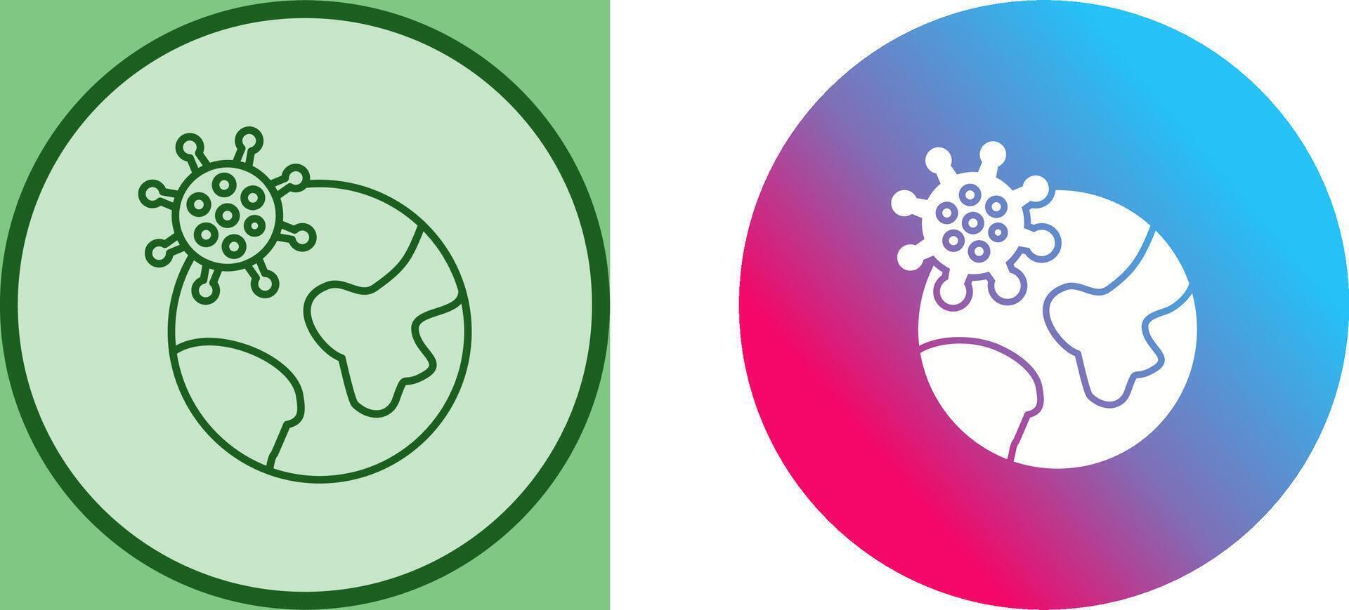Pandemic Icon Design vector