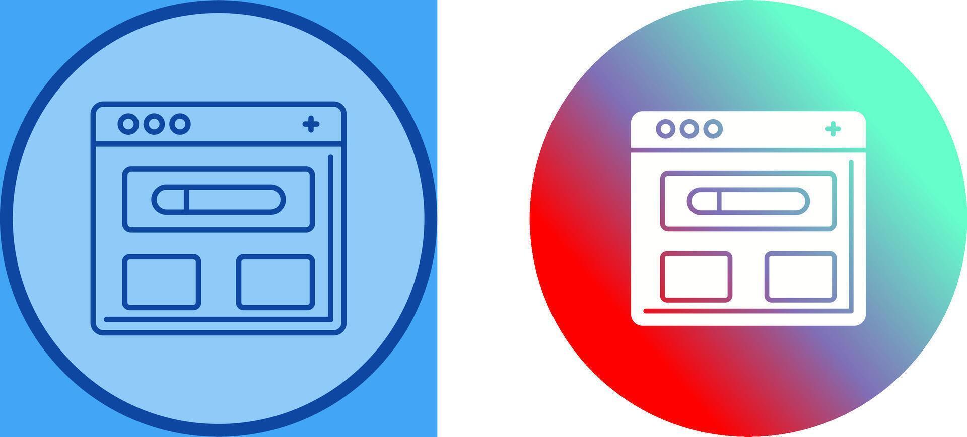 Browser Icon Design vector