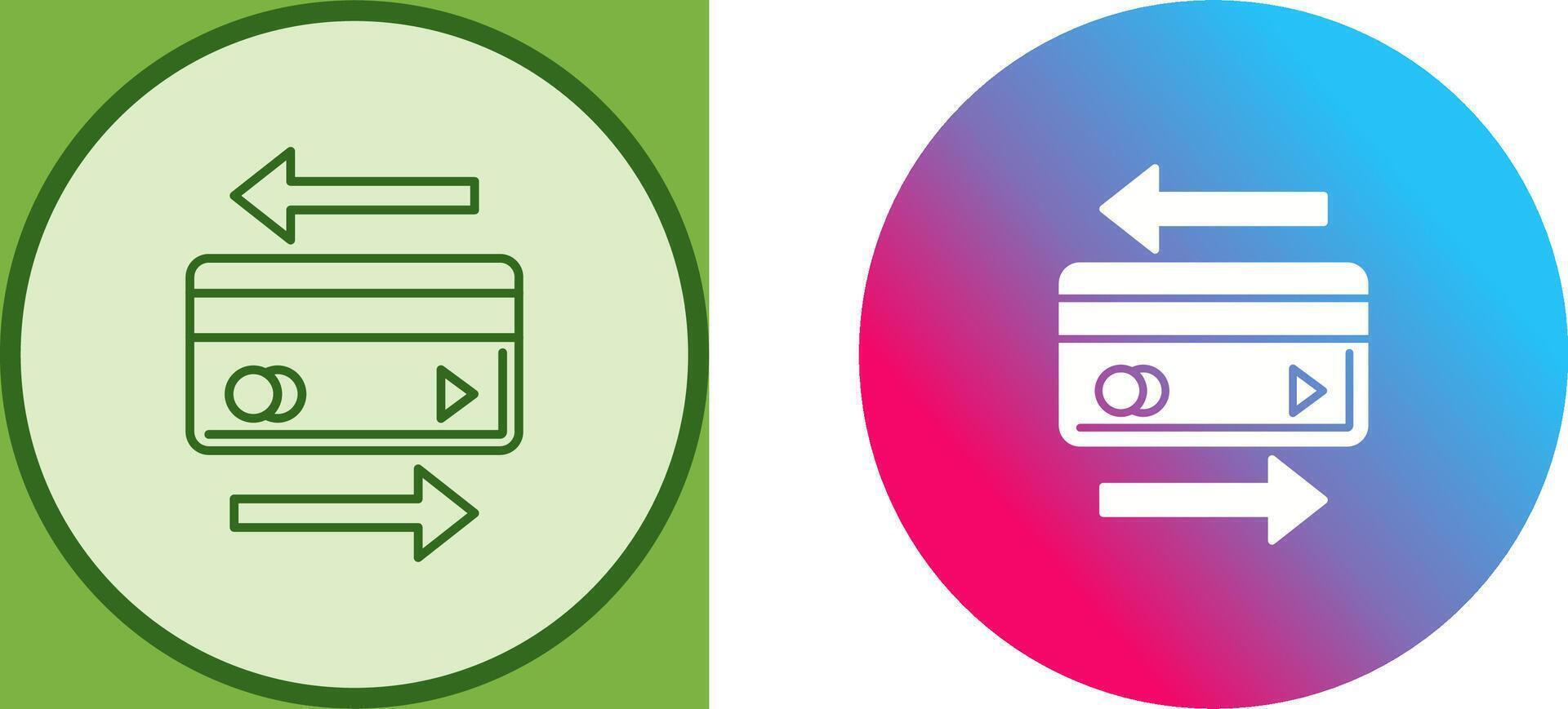 Transaction Icon Design vector