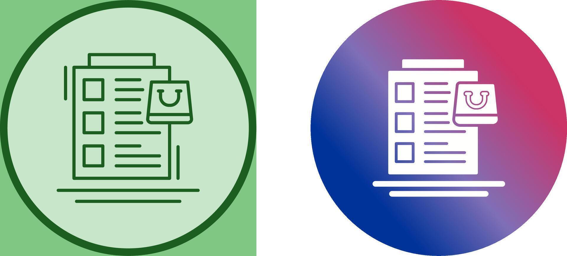 Wish List Icon Design vector