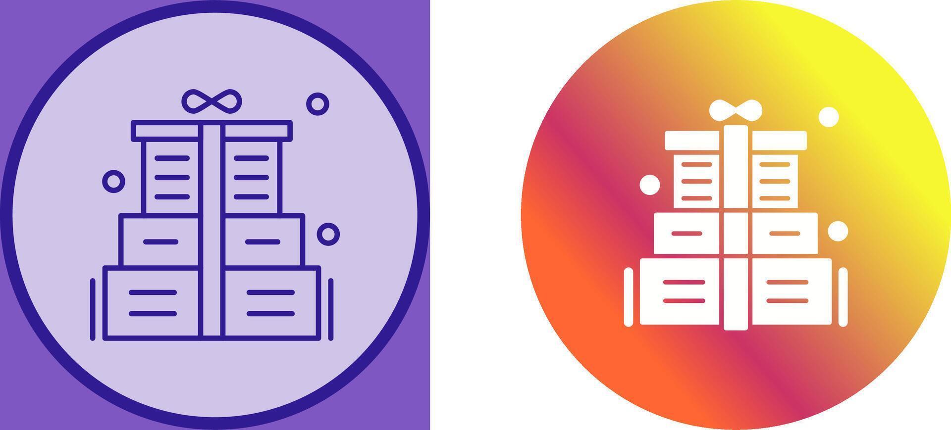 Gift Box Icon Design vector