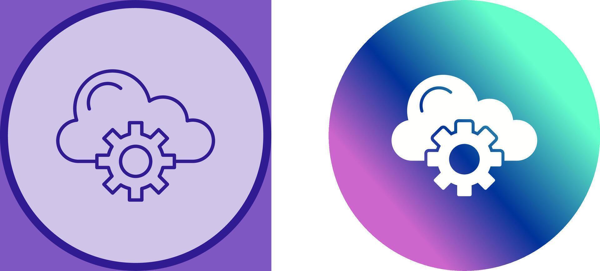 Cloud Computing Icon Design vector