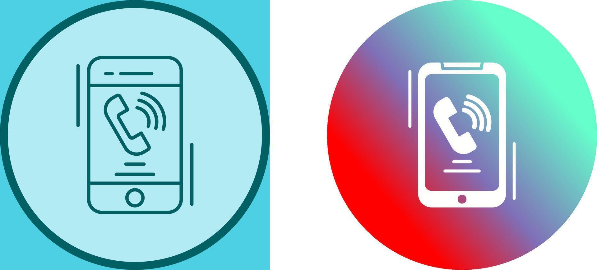 Incoming Call Icon Design vector