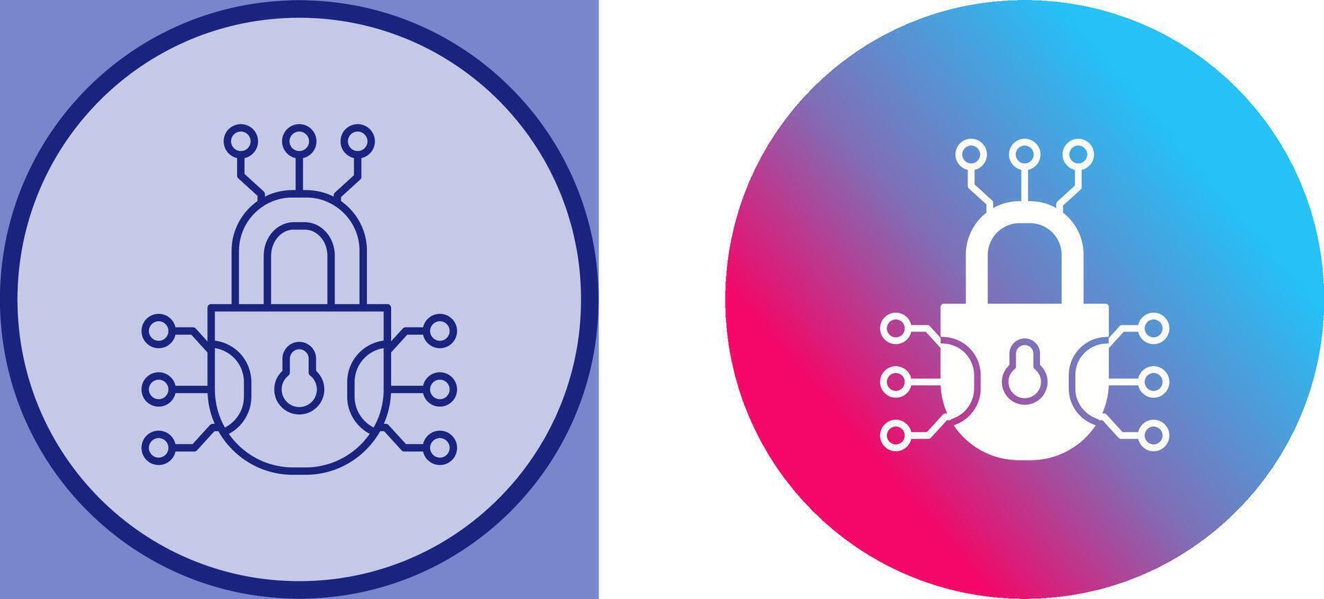 Cyber Defense Icon Design vector