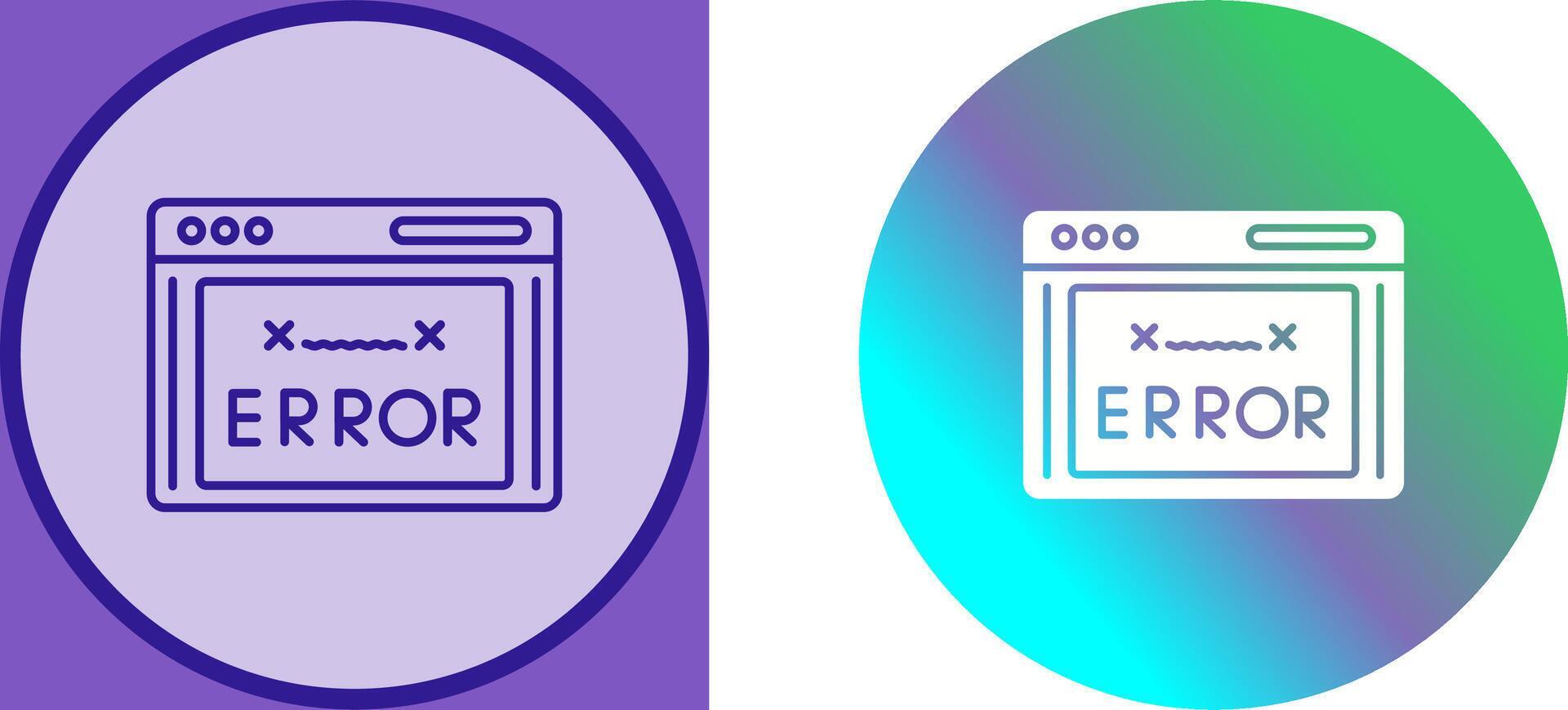 Error Code Icon Design 44393828 Vector Art at Vecteezy