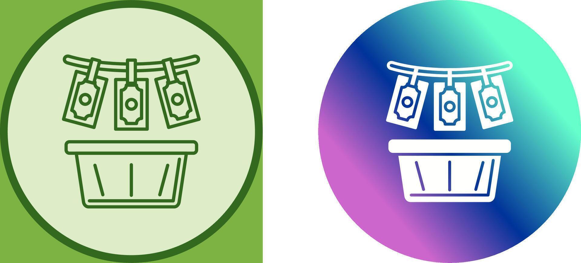 Money Loundering Icon Design vector