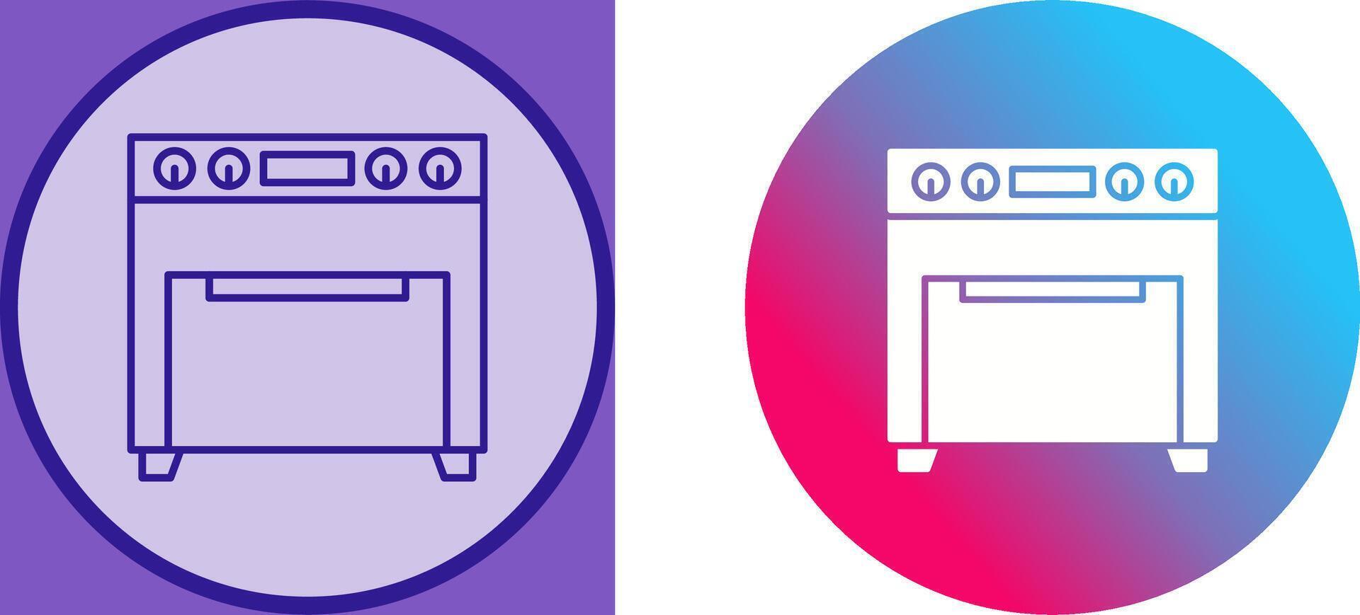 Oven Icon Design vector