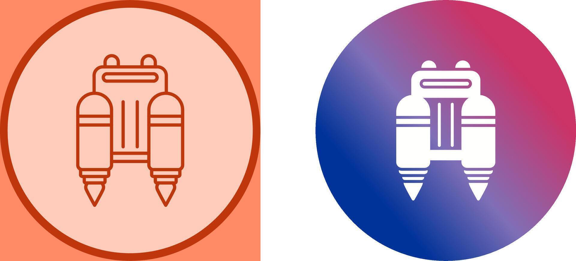 Jetpack Icon Design vector