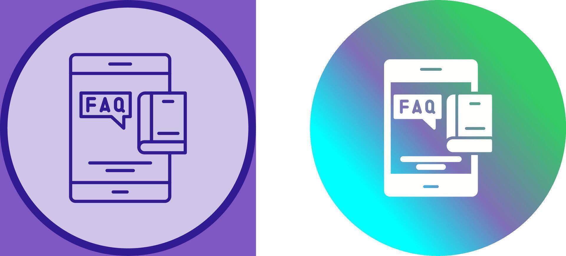 Faq Icon Design vector