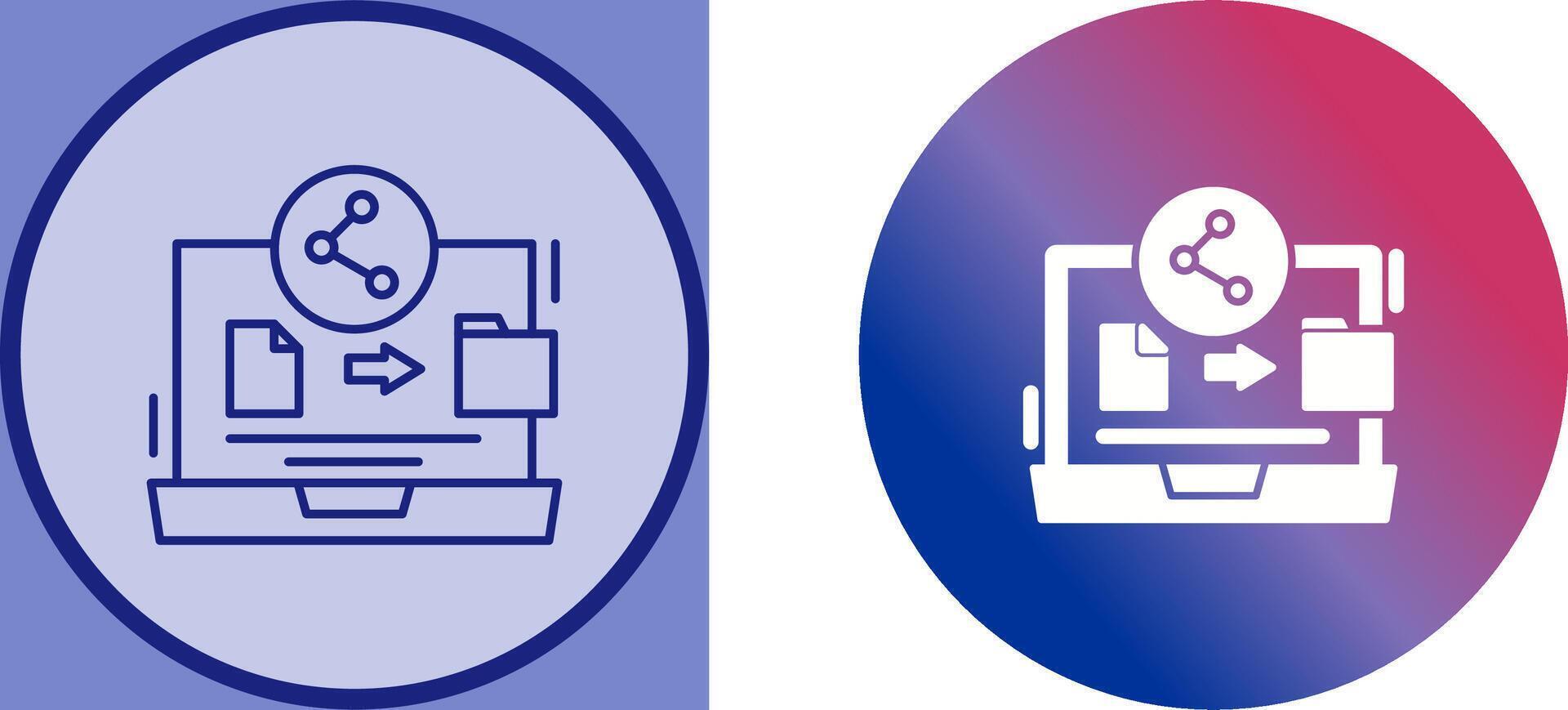 File Share Icon Design vector