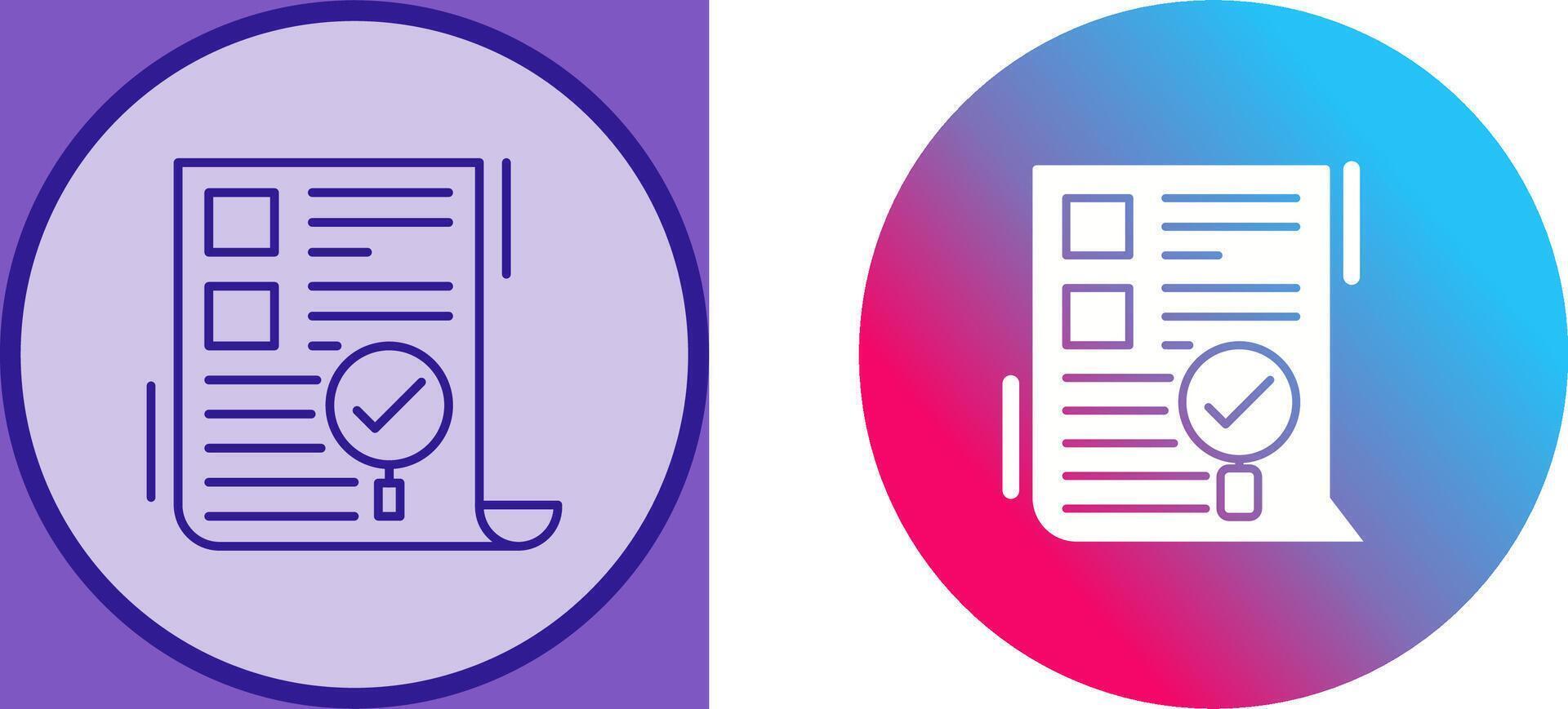 SEO Audit Icon Design vector