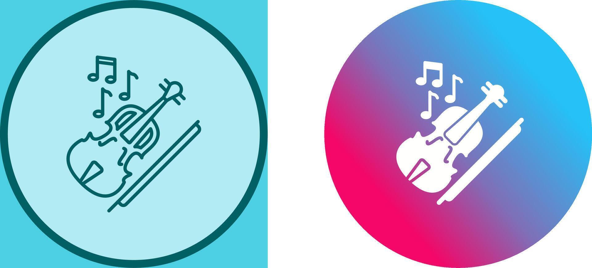 Violin Icon Design vector