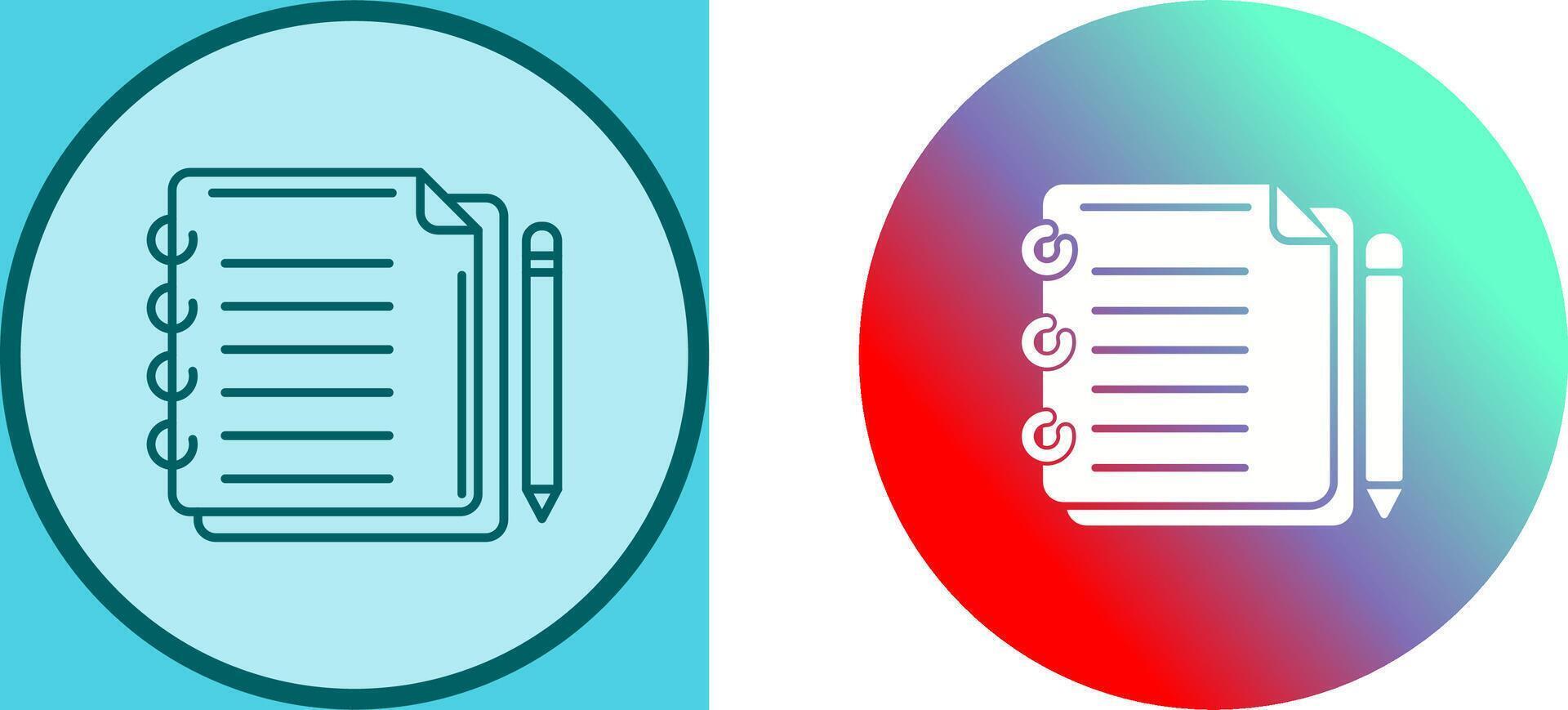 Write Icon Design vector