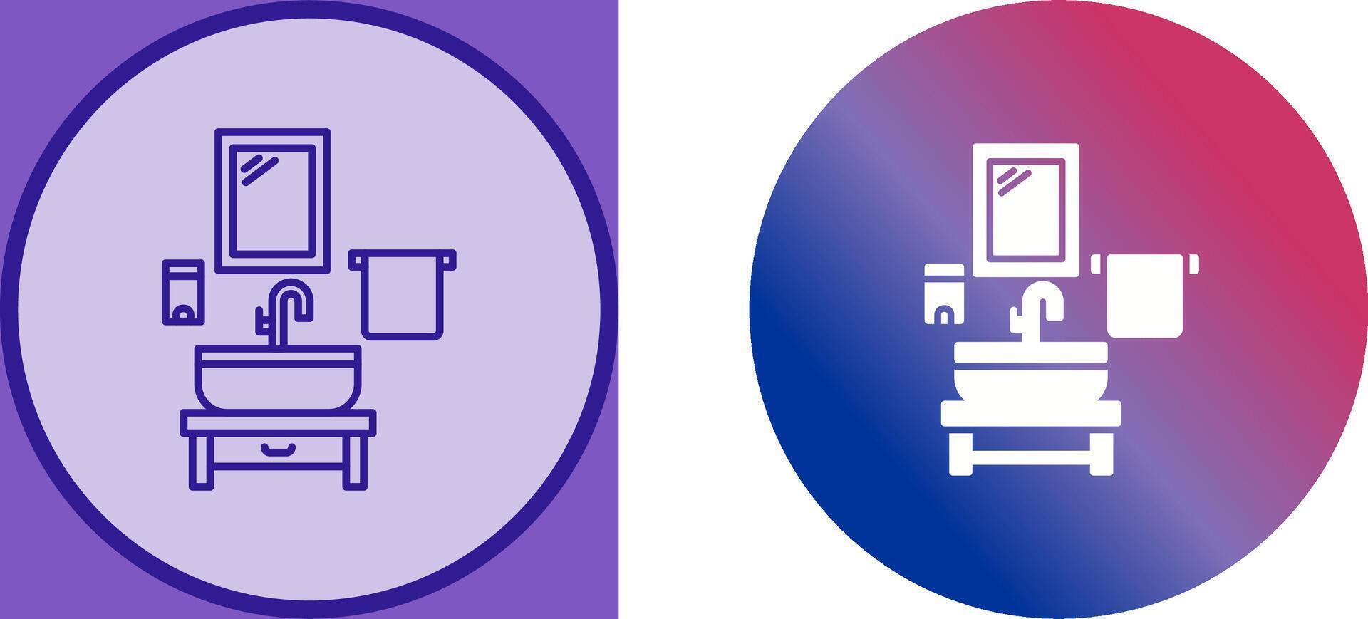 Washbasin Icon Design vector