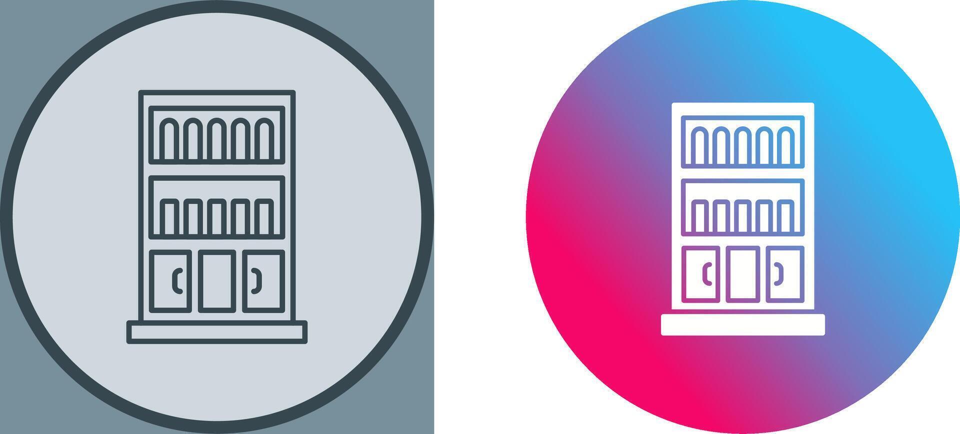 Book Shelf Icon Design vector