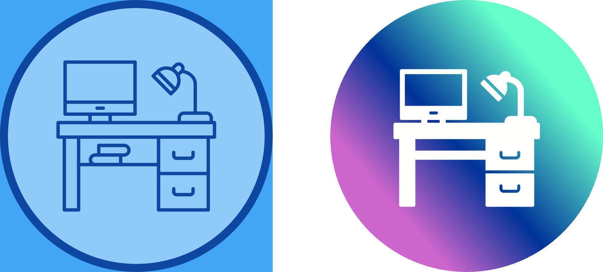 Desk Icon Design vector