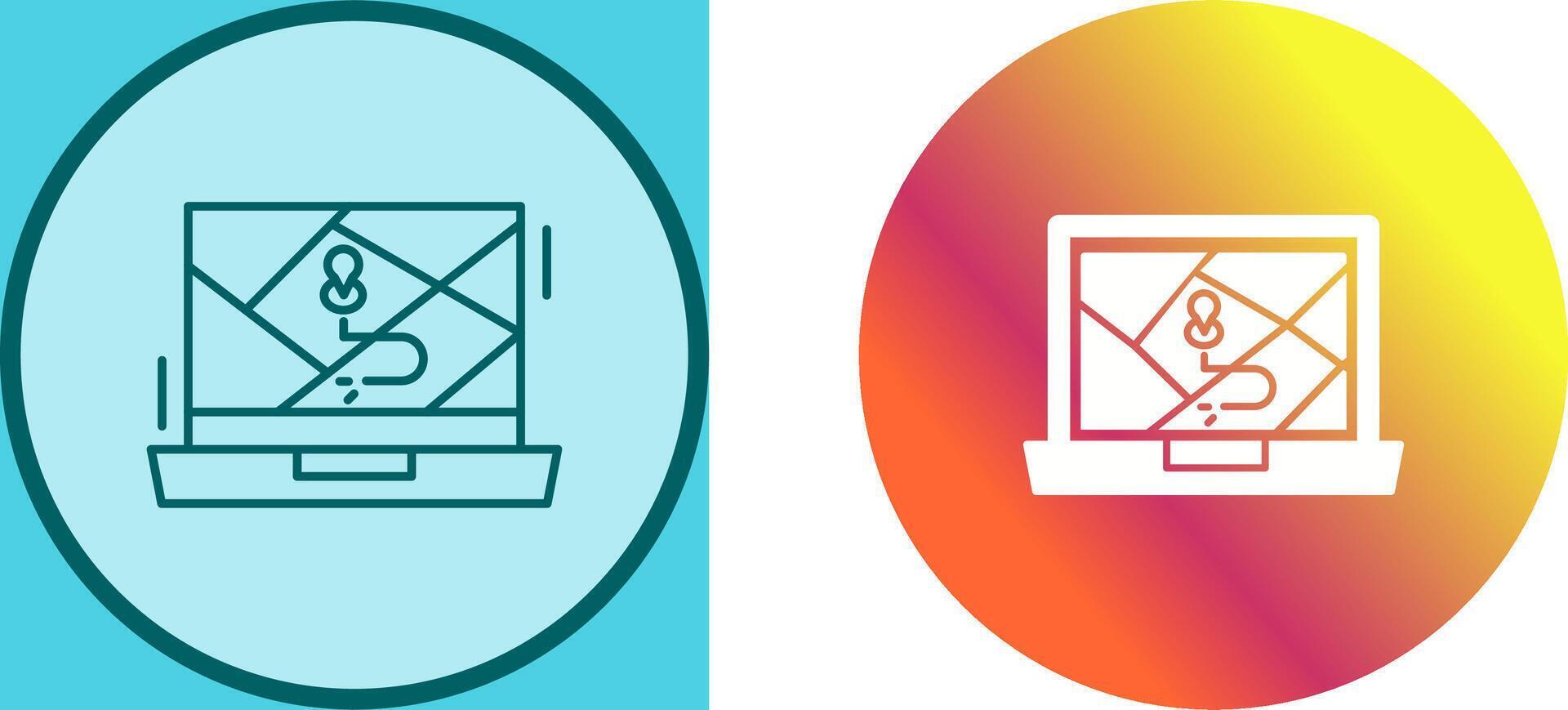 Google Map Icon Design vector